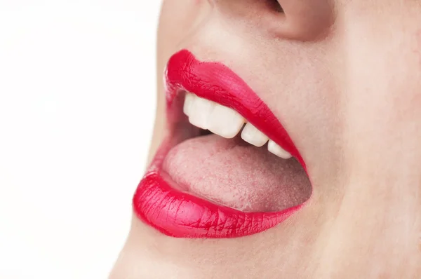 妇女的嘴 — 图库照片