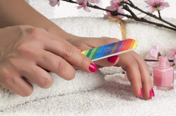 Manicure process — Stock Photo, Image