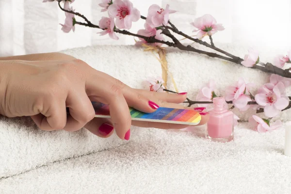 Manicure process — Stock Photo, Image