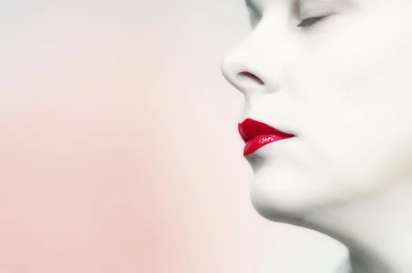 Rote Lippen — Stockfoto