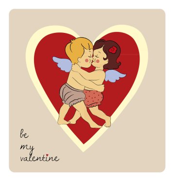 Meleklerin çift öpüşme