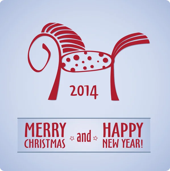 Mutlu Noeller ve mutlu yıllar kartı.