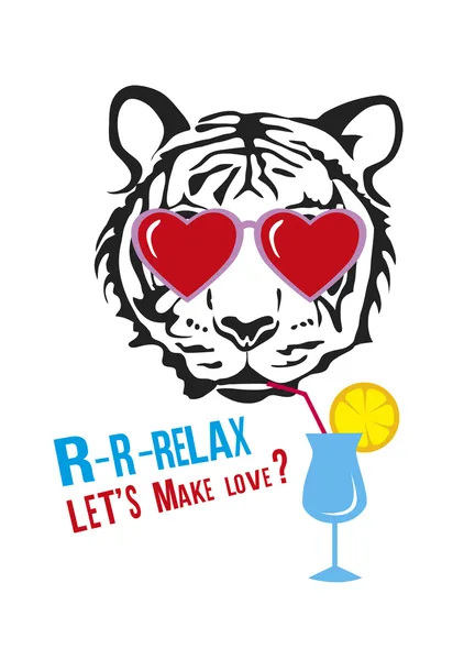 yüz aşk gözlüklü kaplan