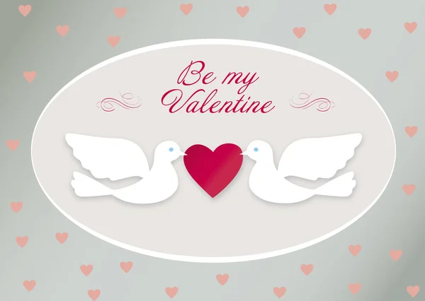 Valentine birds — Stockvector