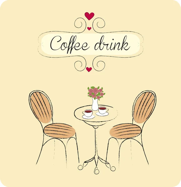 Bebida de café — Vector de stock