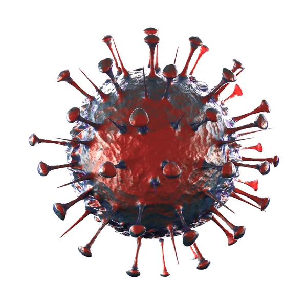 Вірус атипової пневмонії - ізольовані на білому — стокове фото