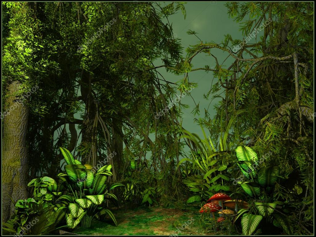 ジャングルを背景写真素材 ロイヤリティフリージャングルを背景画像
