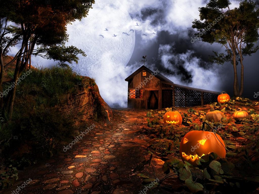 Shed on the pumpkin hill Stock Photo by ©mppriv 26467299