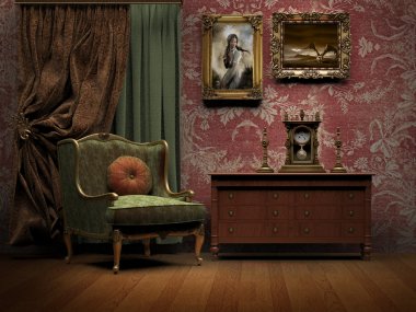 Victorian old room