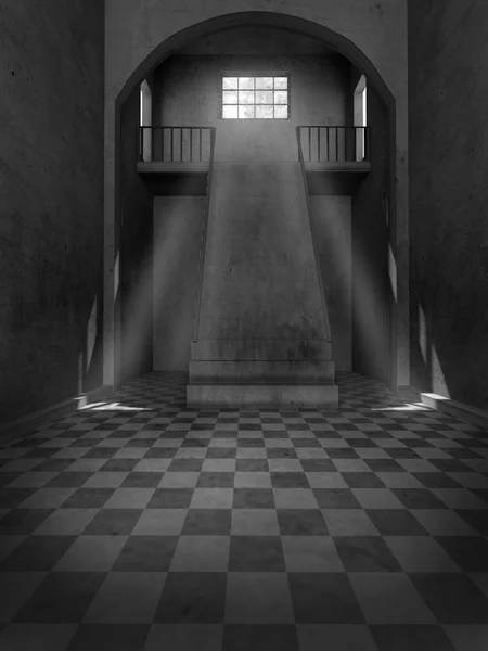 Escaliers dans un vieux bâtiment — Photo