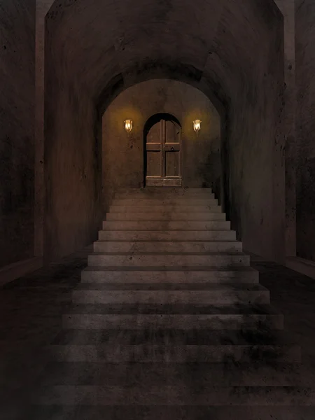 Stairs to old cellar — Stock Photo, Image