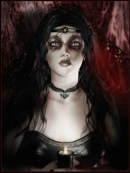 Gothic girl — Stock Photo, Image