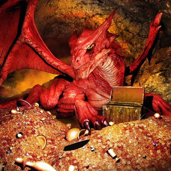 Red dragon — Stock Photo, Image