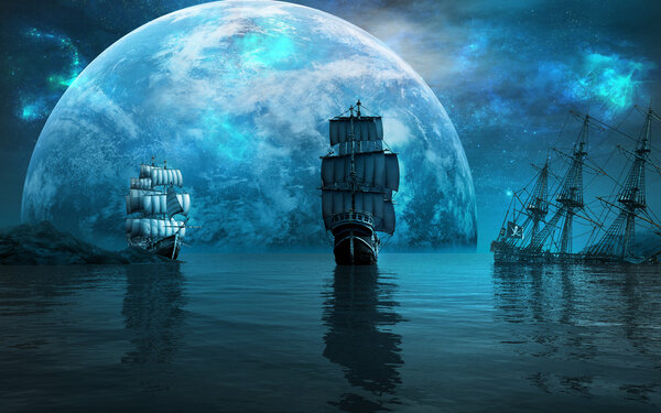 Два парусника
