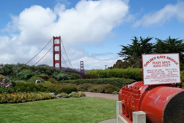 Puente Golden Gate de San Francisco — Foto de Stock