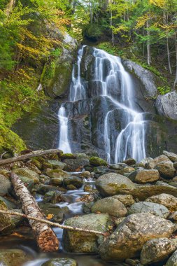 Sonbaharda Deer Hollow Brook 'ta Moss Glen Şelalesi. Granville 'de. Addison ilçesi. - Vermont. ABD