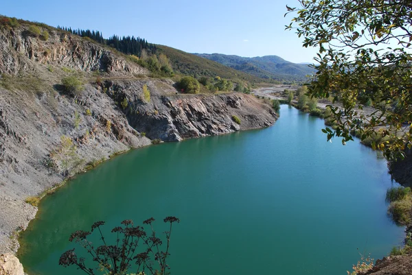 Modré jezero — Stock fotografie