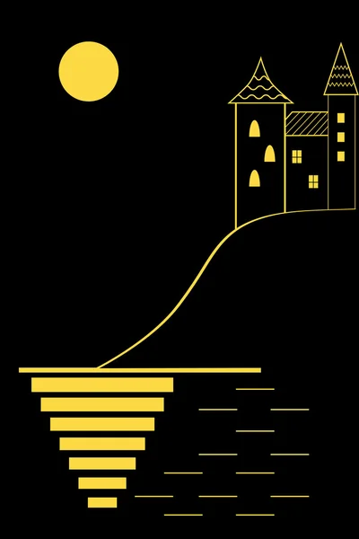 ay ışığında kalede