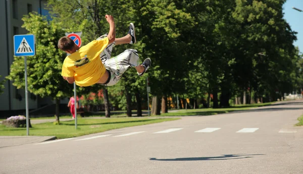 Parkour-férfiak — Stock Fotó