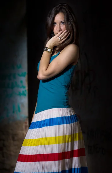 yıkılmış seksi kız