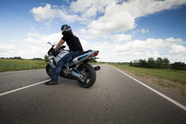 Motocicleta deportiva — Foto de Stock