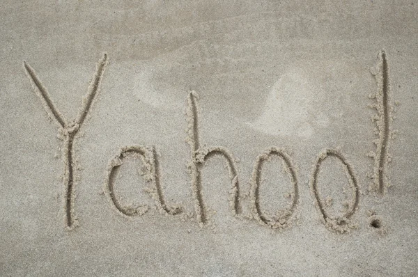 Yahoo! Vacaciones ! Imagen de stock
