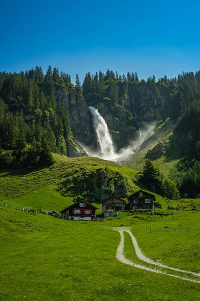 Cascade Stauber Wasserfall Stuber Canton Uri Suisse Cascade Cascade Dans — Photo