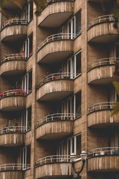 Brüksel, Belçika 'da Pencere ve Balkonların Kentsel Düzeni