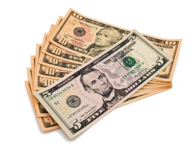 arka planını çeşitli mezheplerin dolar faturaları.