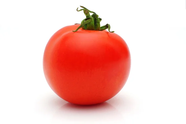 Valkoisella pohjalla eristetyt tomaatit — kuvapankkivalokuva