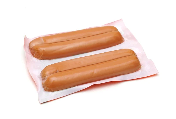Packed Frankfurter sausage — Stock Photo, Image