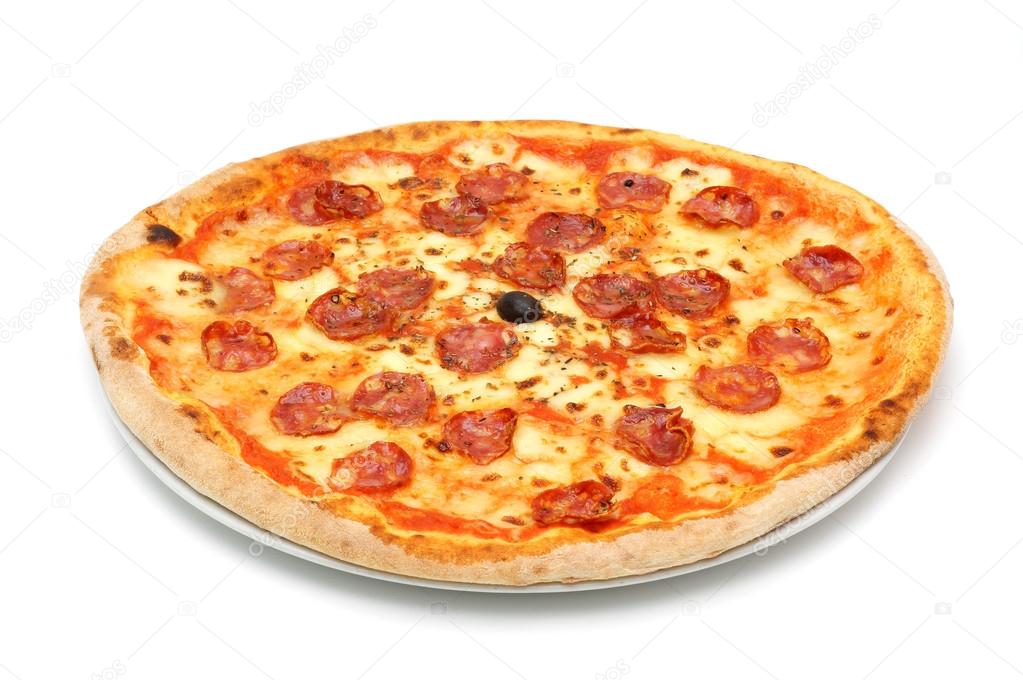big fat italian salami pizza