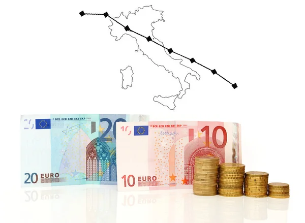 Kryzys Włochy — Zdjęcie stockowe