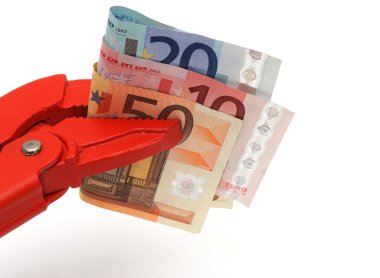 sıkı çalışma ile boru ve para kavramı