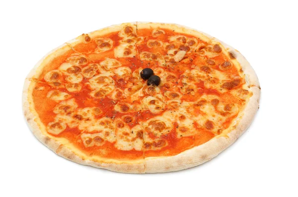 Нарезанная пицца моцарелла — стоковое фото