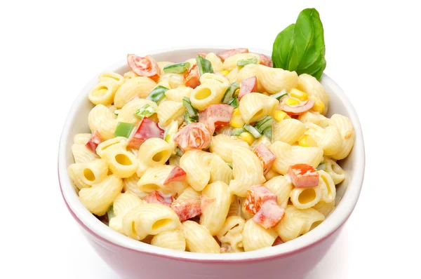 Macaroni salad isolated — Stock Photo, Image