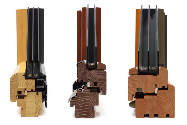 деревянные оконные профили вид спереди
