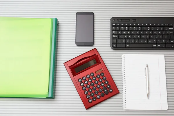 Top view  of accountant desktop — Stock Photo, Image