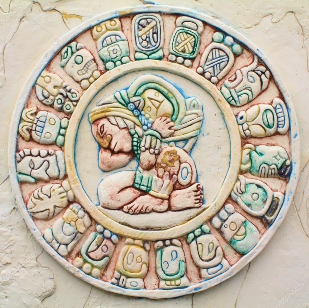 A stone carving of mayan symbols Stock Photo by ©ctjones51 24701629