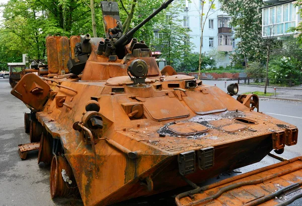 Pantserwagen Btr 82A Van Russische Strijdkrachten Het Militair Museum Kiev — Stockfoto