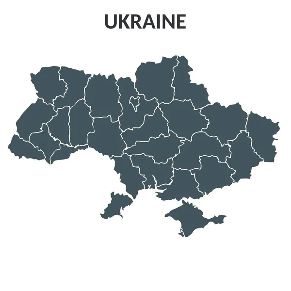 Διανυσματικό Εικονίδιο Ουκρανία Χάρτη Εικονογράφηση Αρχείου Περιοχές Ουκρανία Περιοχή Χάρτη — Διανυσματικό Αρχείο