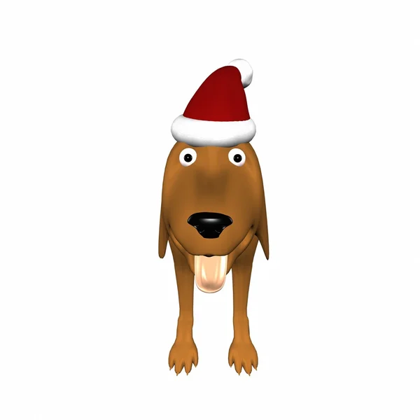크리스마스 강아지 — 스톡 사진