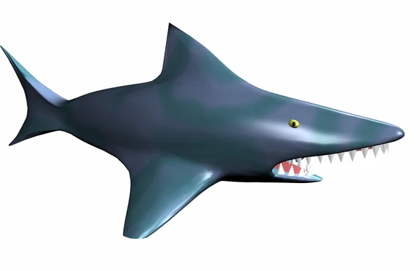 Злая акула — стоковое фото