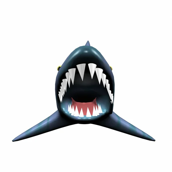 Злая челюсть акулы — стоковое фото