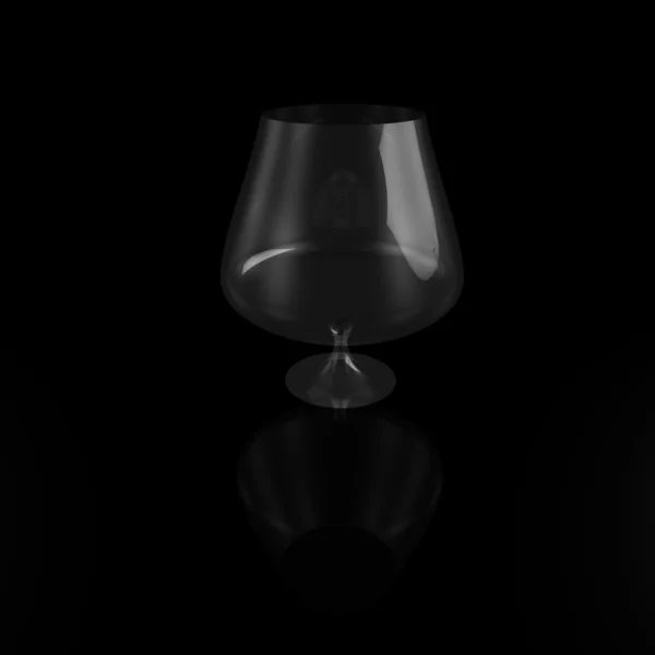 Prázdnou sklenici vína — Stock fotografie