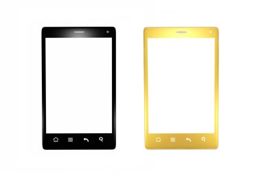 siyah ve altın smartphones