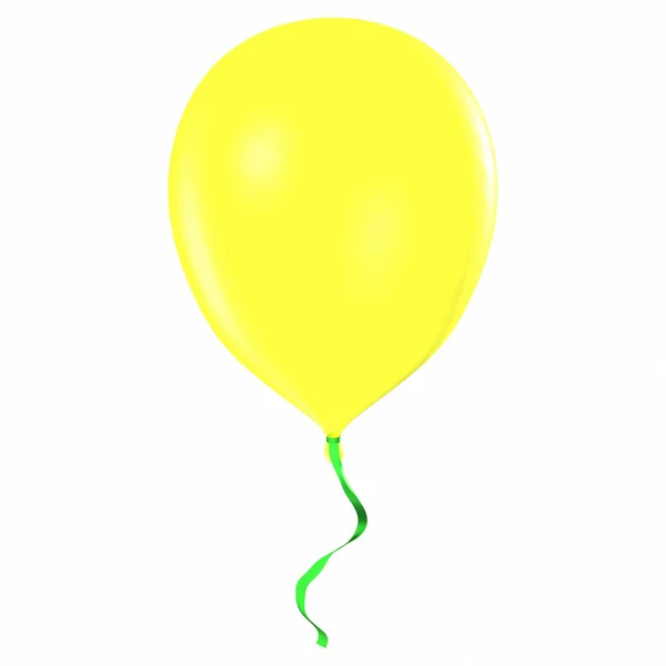Gele ballon — Stockfoto