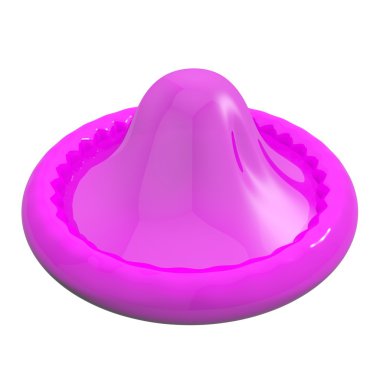 beyaza izole edilmiş prezervatif