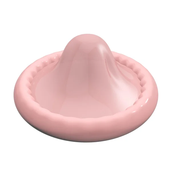 Condom isolated on white — Stock Photo, Image