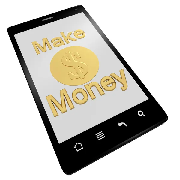 beyaz izole para telefon olun